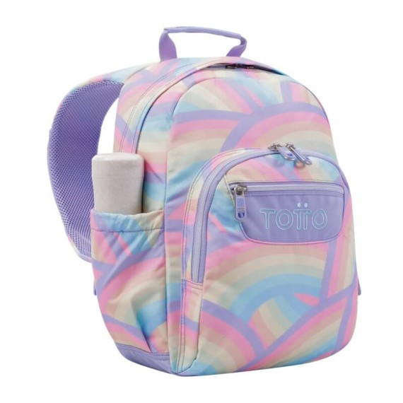 Mochila Escolar Arco-Íris 40Cm Gommas Totto 3QS Multicolor | Ref. 330.MA04ECO018J3QS