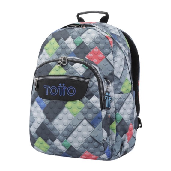 Mochila Escolar Blocos 44Cm Acuarela Totto 4YP Multicolor | Ref. 330.MA04ECO00104YP