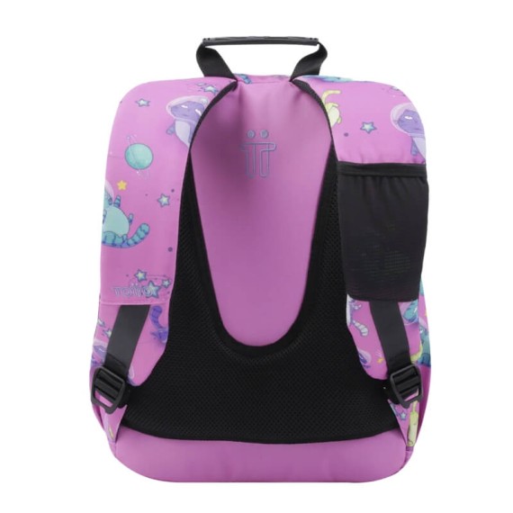 Mochila Escolar Gatos Astronautas 44Cm Acuareles TOTTO 9I9 Rosa | Ref. 330.MA04ECO00109I9
