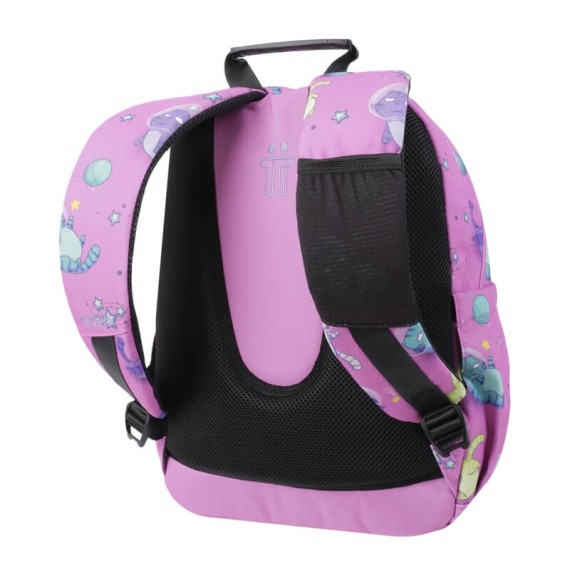 Mochila Escolar Gatos Astronautas 44Cm Acuareles TOTTO 9I9 Rosa | Ref. 330.MA04ECO00109I9