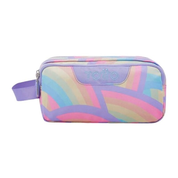 Estojo Escolar Triplo Arco-Íris Agapec Totto 3QS Multicolor | Ref. 330.AC52ECO009Z3QS