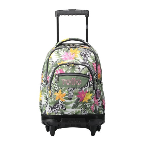 Mochila Escolar Compacta c/ Rodas Renglones Totto 4HW Multicolor | Ref. 330.MA03ECO006P4HW
