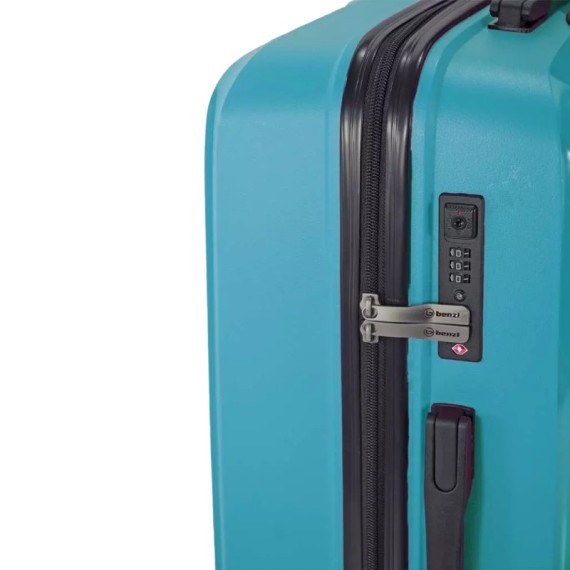 Benzi Mala de Viagem / Trolley Médio 65cm 4 Rodas BZ5685 Petróleo | Ref. 288.BZ5685PT-B