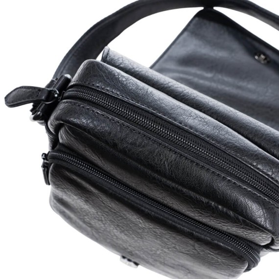 Bolsa de Tiracolo Pequena c/ Pala Matties RUSTIC Preta | Ref. 132.4010120