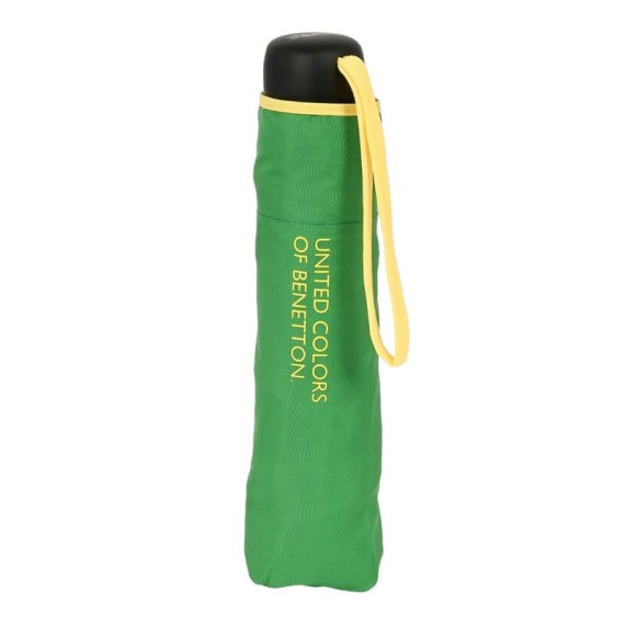 Guarda-Chuva Pequeno Manual Benetton LOVE Verde c/ Amarelo | Ref. 248.56204