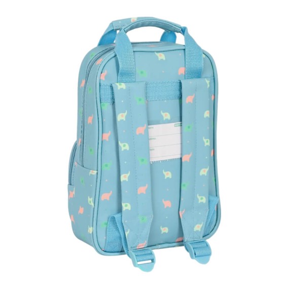 Mochila Pré-Escolar 28cm c/ Pegas Safta ELEFANTES Azul | Ref. 248.642390765 Mochila Pré-Escolar 28cm c/ Pegas Safta ELEFANTES Azul | Ref. 248.642390765