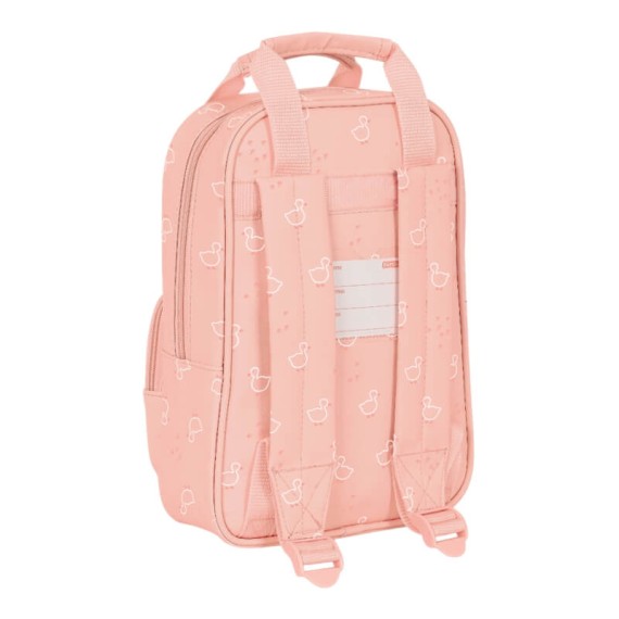 Mochila Pré-Escolar 28cm c/ Pegas Safta PATINHO Rosa | Ref. 248.642393765 Mochila Pré-Escolar 28cm c/ Pegas Safta PATINHO Rosa | Ref. 248.642393765