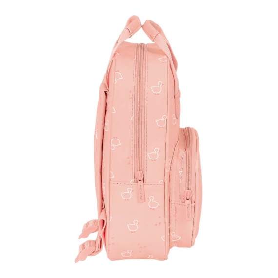 Mochila Pré-Escolar 28cm c/ Pegas Safta PATINHO Rosa | Ref. 248.642393765 Mochila Pré-Escolar 28cm c/ Pegas Safta PATINHO Rosa | Ref. 248.642393765