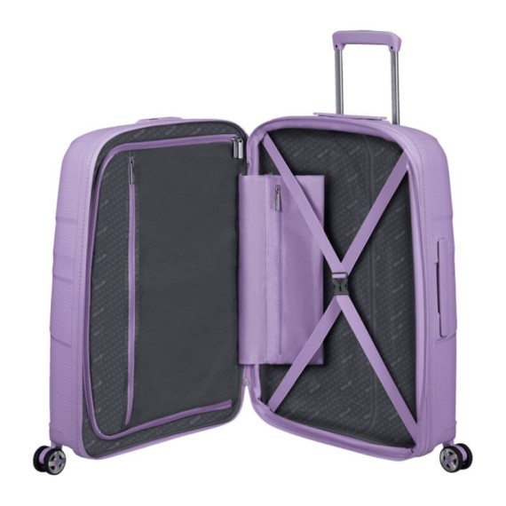 American Tourister Mala de Viagem Média 67cm 4R Exp. STARVIBE Lavanda | Ref. 92MD500381