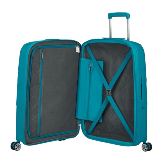 American Tourister Mala de Viagem Média 67cm 4R Exp. STARVIBE Verde | Ref. 92MD500351