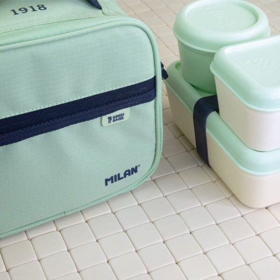 Lancheira Térmica com Recipientes Cap. 3.5L Milan S.1918 Verde | Ref. 342.08806SNCGR