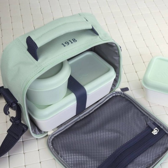 Lancheira Térmica com Recipientes Cap. 3.5L Milan S.1918 Verde | Ref. 342.08806SNCGR