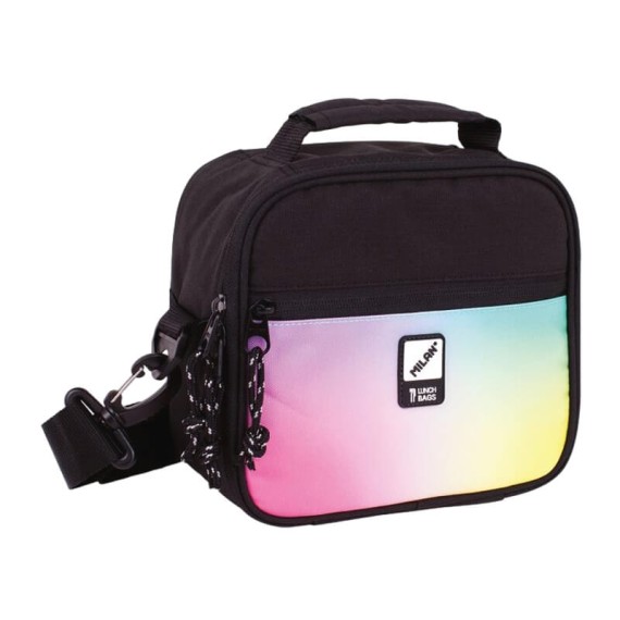 Lancheira Térmica com Recipientes Cap. 3.5L Milan SUNSET Preta | Ref. 342.08806SNK1
