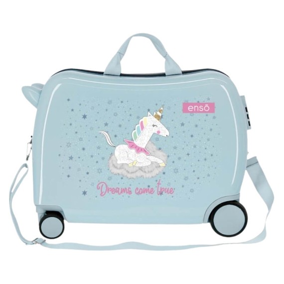 Mala de Viagem Infantil ABS 4 Rodas Enso DREAMS COME TRUE Azul | Ref. 186.9489821