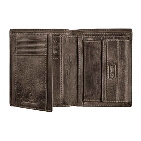 Camel Active Carteira Porta-Notas Vertical com Porta-Moedas MELBOURNE Preta | Ref. 9124770460