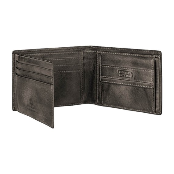 Camel Active Carteira Porta-Notas com Porta-Moedas MELBOURNE Preta | Ref. 9124770260