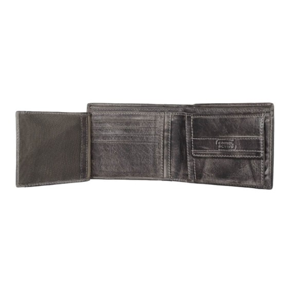 Camel Active Carteira Porta-Notas c/ P. Moedas MELBOURNE Preta | 9124770360