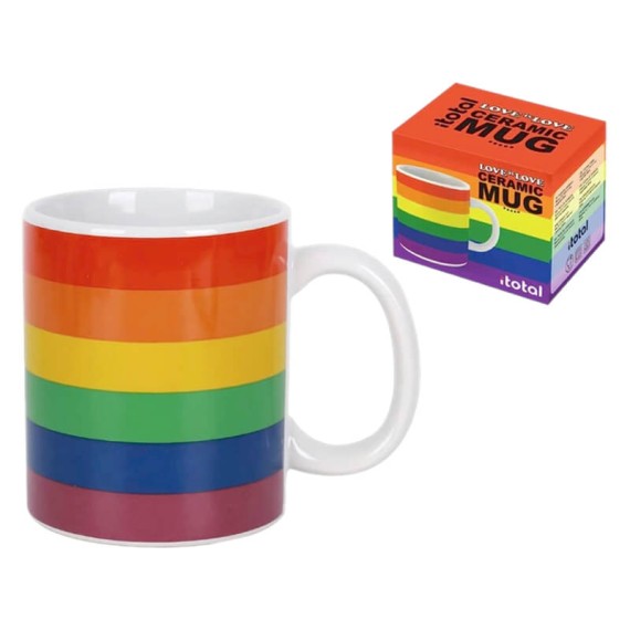 Caneca de Porcelana 295ml iTotal LOVE IS LOVE Multicolor | Ref. 343.XL2171