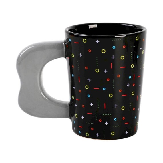 Caneca de Porcelana 350ml iTotal GAME OVER Preta | Ref. 343.XL1923A
