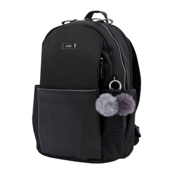Mochila Feminina para Portátil 14” ADELAIDE 1 Totto N01 Preta | Ref. 330.MA04ADE0010N01