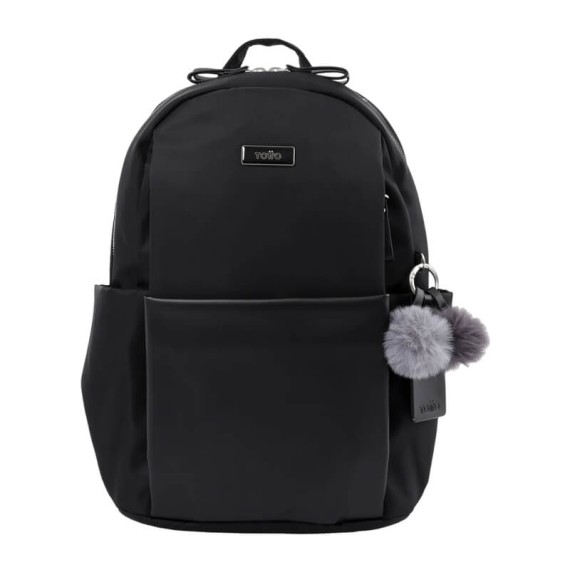 Mochila Feminina para Portátil 14” ADELAIDE 1 Totto N01 Preta | Ref. 330.MA04ADE0010N01