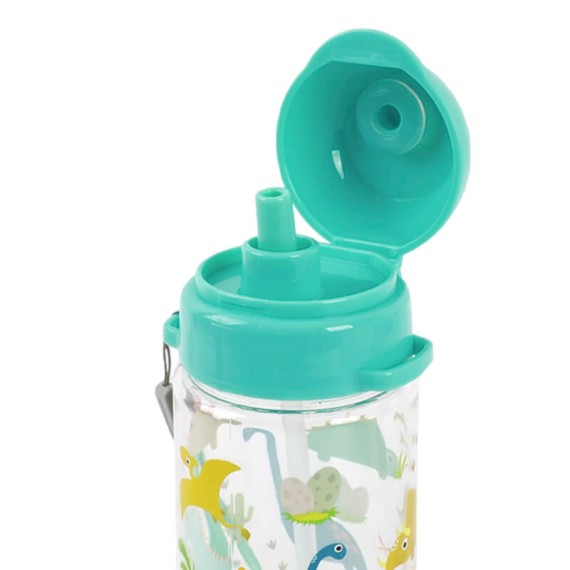 Garrafa de Água Tritan 400ml I-Drink DINO Transparente | Ref. 343.ID2117