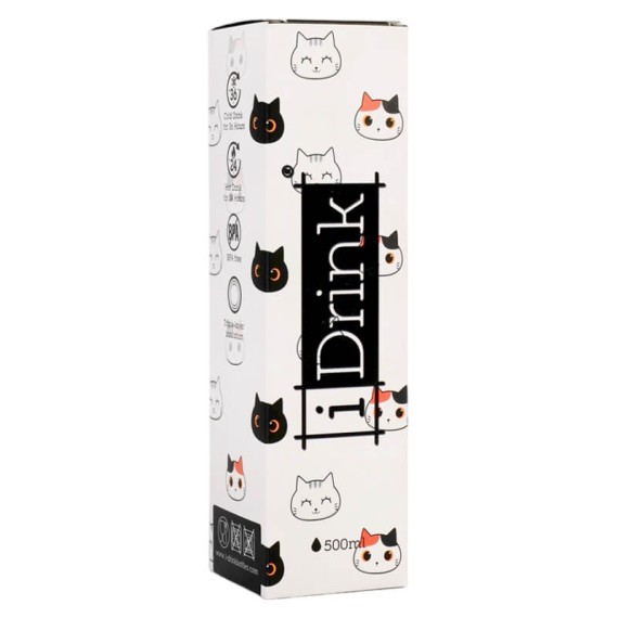 Garrafa Térmica 500ml I-Drink CAT Branca | Ref. 343.ID0093 Garrafa Térmica 500ml I-Drink CAT Branca | Ref. 343.ID0093