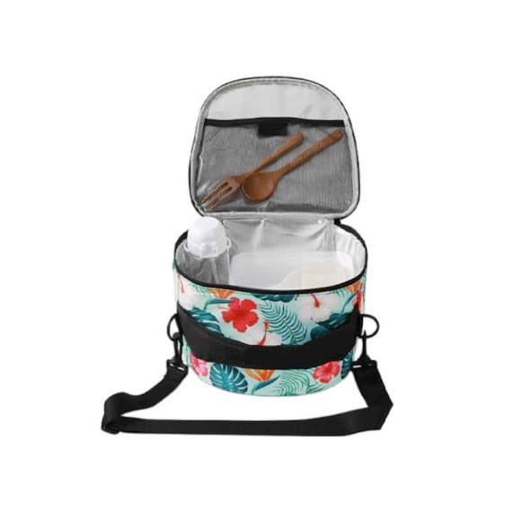 Saco de Almoço Térmico c/ Alça de Ombro I-Drink TROPICAL VIBES Multicolor | Ref. 343.ID6058