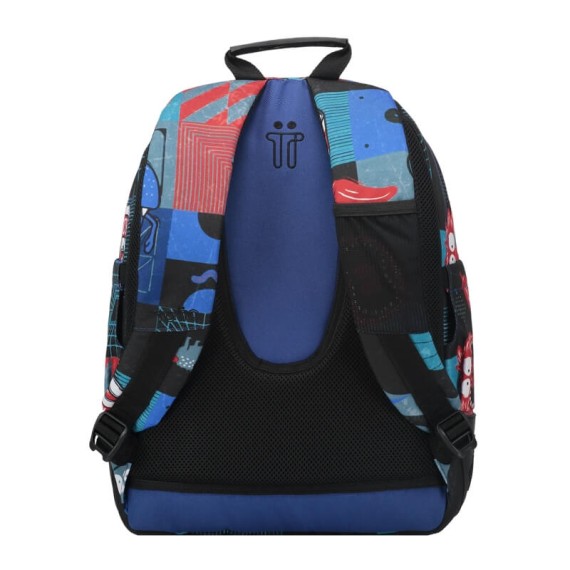 Mochila Escolar 44Cm Crayoles TOTTO 6JP Azul | Ref. 330.MA04ECO029N6JP