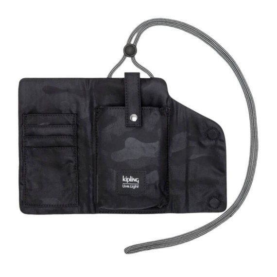Bolsa Telemóvel Kipling WILLIS Black Camo Emb | Ref. 187.40KI7377X42
