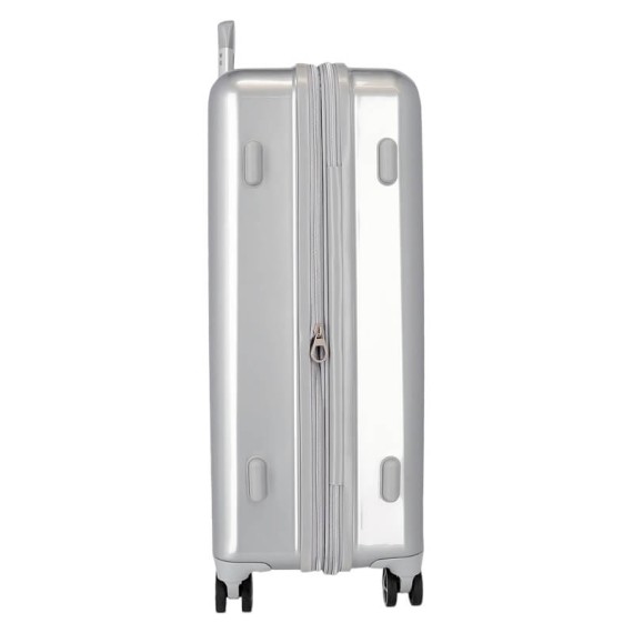 Mala de Viagem / Trolley Grande 70cm 4R Exp. Disney 100 JOYFUL Mickey Prateada | Ref. 186.3649421