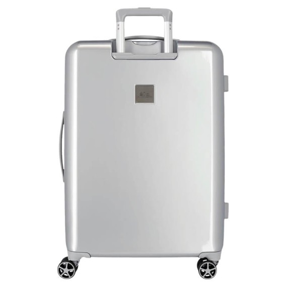 Mala de Viagem / Trolley Grande 70cm 4R Exp. Disney 100 JOYFUL Mickey Prateada | Ref. 186.3649421