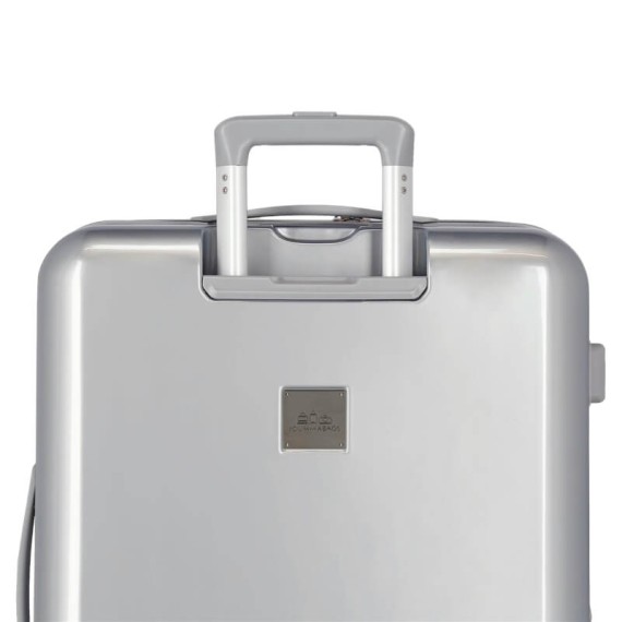 Mala de Viagem / Trolley Grande 70cm 4R Exp. Disney 100 JOYFUL Mickey Prateada | Ref. 186.3649421