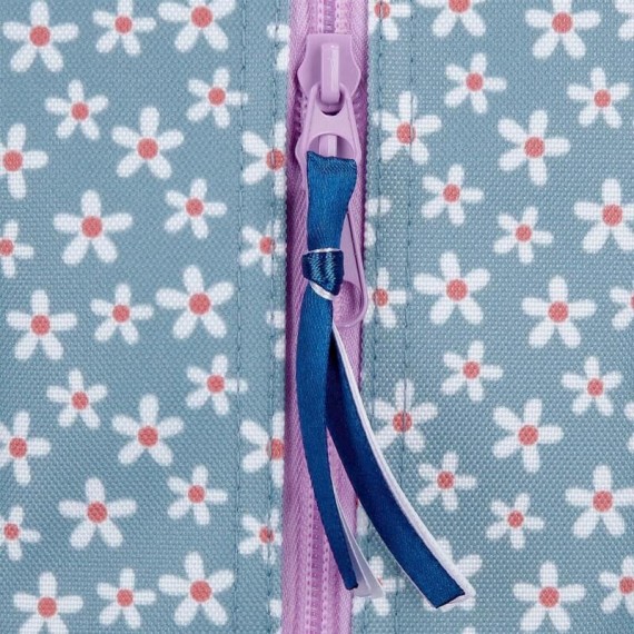 Mochila Escolar Adap. 40cm c/ Carro Minnie STYLE Azul Ganga | Ref. 186.49823T1