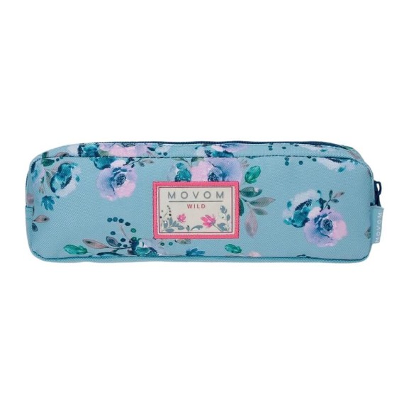 Estojo Escolar Movom WILD FLOWERS Azul | Ref. 186.2754021