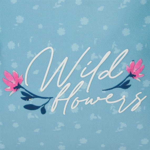 Estojo Escolar Movom WILD FLOWERS Azul | Ref. 186.2754021