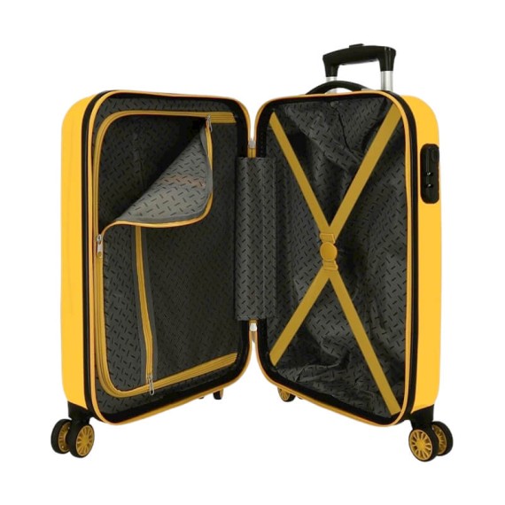 Mala de Cabine / Trolley 55cm 4 Rodas Mickey 3D Ocre | Ref. 186.2921722