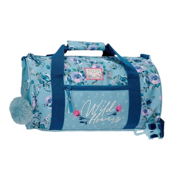 Saco de Viagem 41cm Movom WILD FLOWERS Azul | Ref. 186.2753021