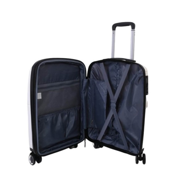 Benzi Mala de Cabine / Trolley 55cm 4 Rodas Exp. BZ5711 Branca | Ref. 288.BZ5711BR-A