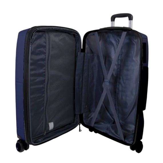 Benzi Mala de Viagem / Trolley Grande 75cm 4 Rodas Exp. BZ5711 Azul | Ref. 288.BZ5711A-C