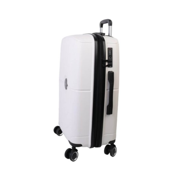 Benzi Mala de Viagem / Trolley Médio 65cm 4 Rodas BZ5711 Branca | Ref. 288.BZ5711BR-B