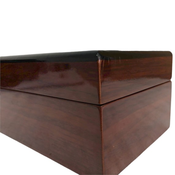 Caixa Protectora para 5 Relógios Retangular Madeira Castanho Escuro | Ref. 338.5RCE