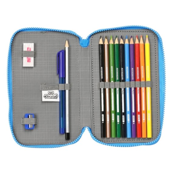 Estojo Escolar Duplo 28 Peças PJ Masks Azul | Ref. 248.412386854 Estojo Escolar Duplo 28 Peças PJ Masks Azul | Ref. 248.412386854