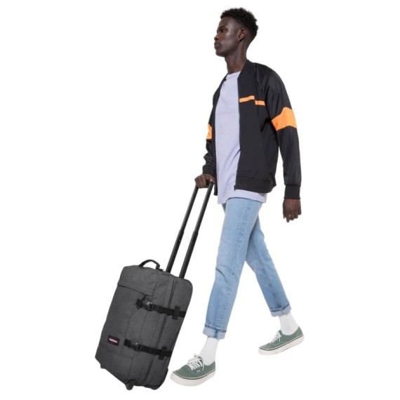 Mala de Cabine / Trolley 51cm 2R Eastpak TRANVERZ S Black Denim | Ref. 267.61L77H