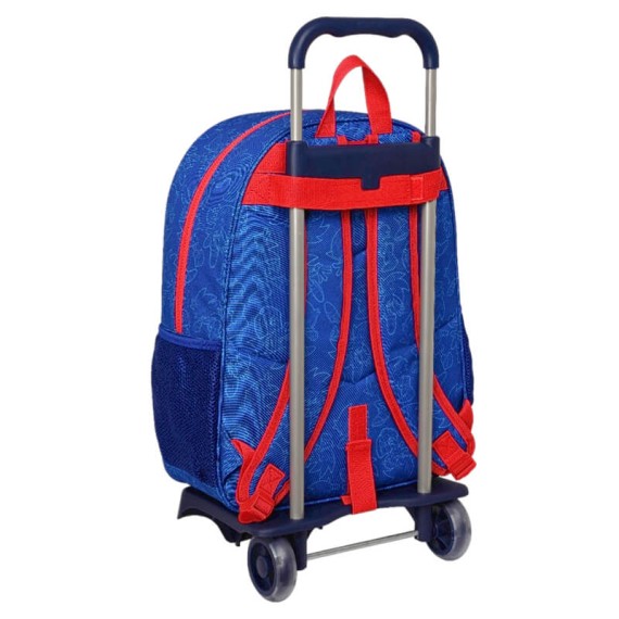 Mochila Escolar Adap. 42cm c/ Carro Sonic LET’S ROLL Azul | Ref. 248.612396313 Mochila Escolar Adap. 42cm c/ Carro Sonic LET’S ROLL Azul | Ref. 248.612396313