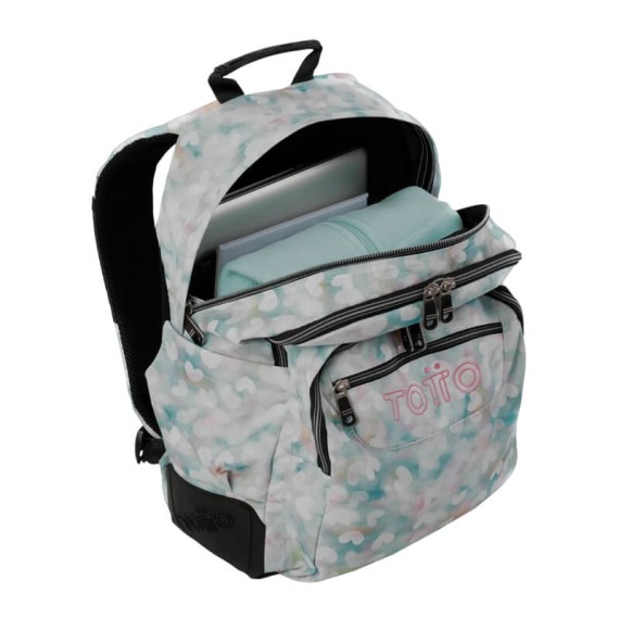 Mochila Escolar Corações 44Cm Rayol Totto Pastel | Ref. 330.MA04ECO002N4HX