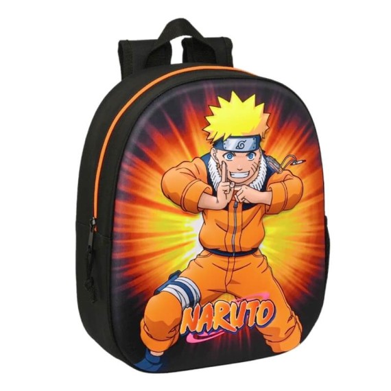 Mochila Infantil 33cm NARUTO Preto | Ref. 248.612394890 Mochila Infantil 33cm NARUTO Preto | Ref. 248.612394890