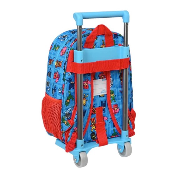 Mochila Infantil Adap. 34cm c/ Carro PJ MASKS Azul | Ref. 248.612386020 Mochila Infantil Adap. 34cm c/ Carro PJ MASKS Azul | Ref. 248.612386020