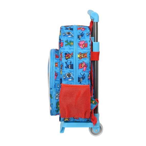 Mochila Infantil Adap. 34cm c/ Carro PJ MASKS Azul | Ref. 248.612386020 Mochila Infantil Adap. 34cm c/ Carro PJ MASKS Azul | Ref. 248.612386020
