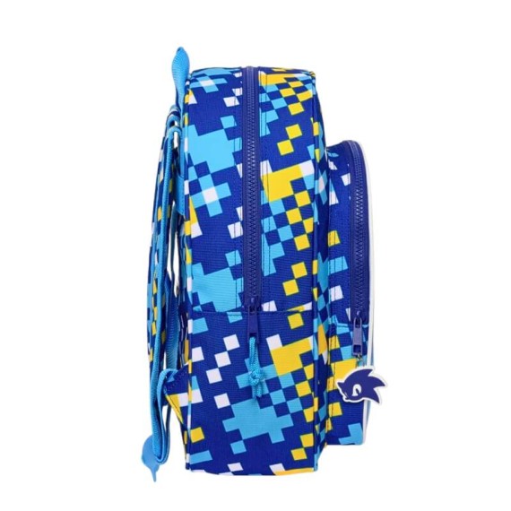 Mochila Infantil Adap. 34cm Sonic SPEED Azul | Ref. 248.612395185